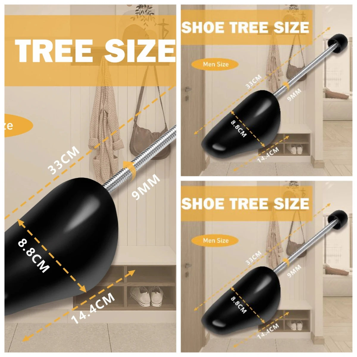 3/5 Pairs Shoe Stretcher Shoes Tree Shaper Rack Plastic Adjustable Length Men/Women Shoe Trees Stretcher Boot Holder Organizers